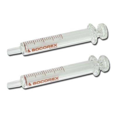 SOCOREX 玻璃注射器 30 mL 带Luer针头接口 2/盒